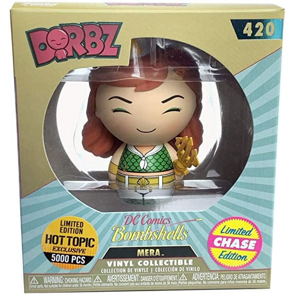 Funko DORBZ DC Comics Bombshells Mera #420 CHASE Hot Topic Limited Exclusive LTD 5,000 Pieces