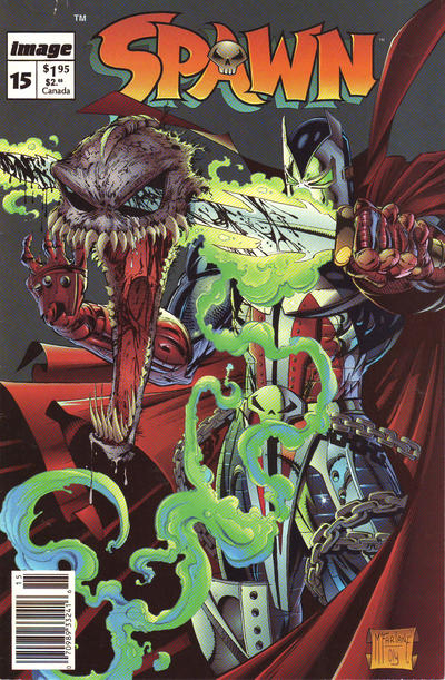 Spawn 1992 #15 Newsstand ed. - 8.5 - $11.99