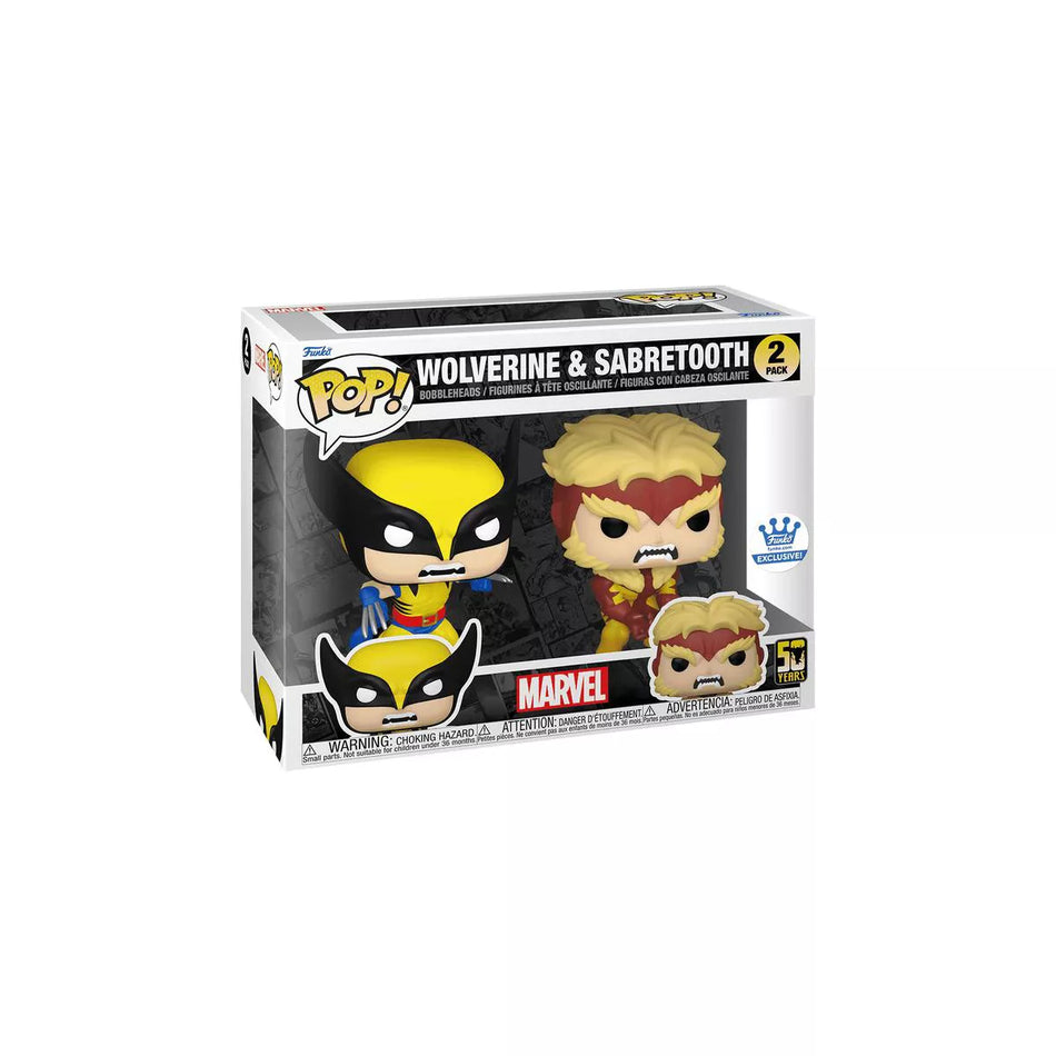 Funko Pop! Wolverine & Sabretooth Funko Shop Exclusive 2 pack