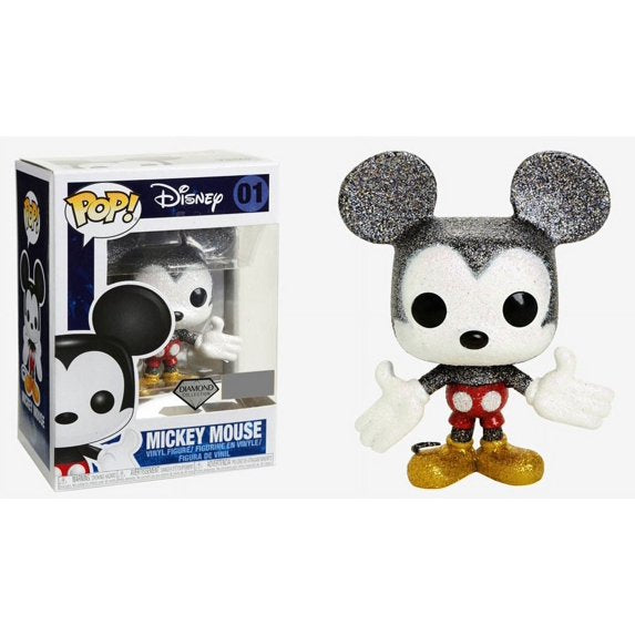 Funko Pop! Mickey Mouse #01 Diamond Hot Topic Exclusive + Protector
