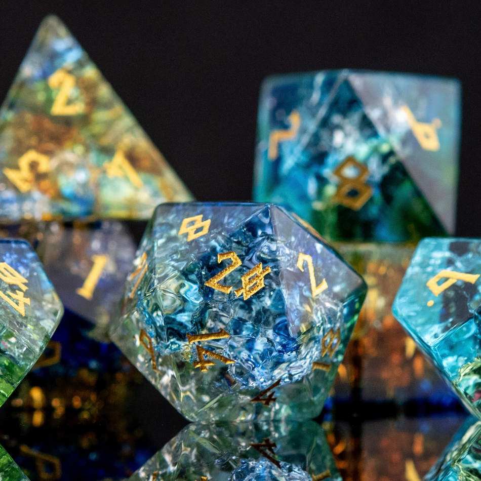 Mother Nature Shattered Glass Dice Set