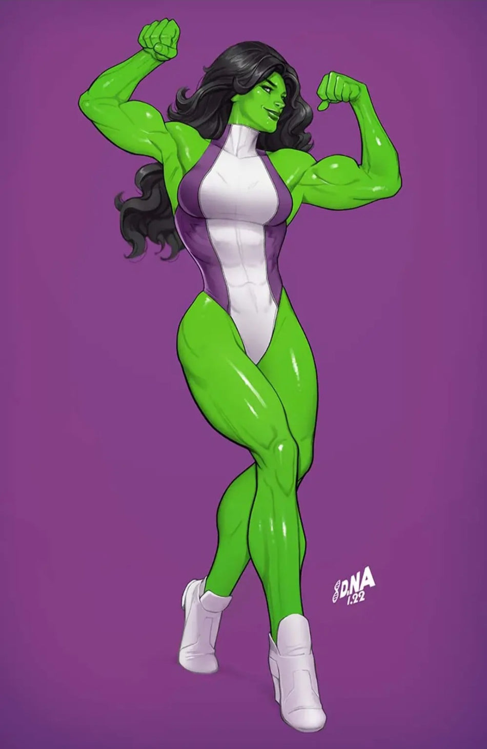 She-Hulk #2  David Nakayama Color Bleed Virgin Variant FN/VF