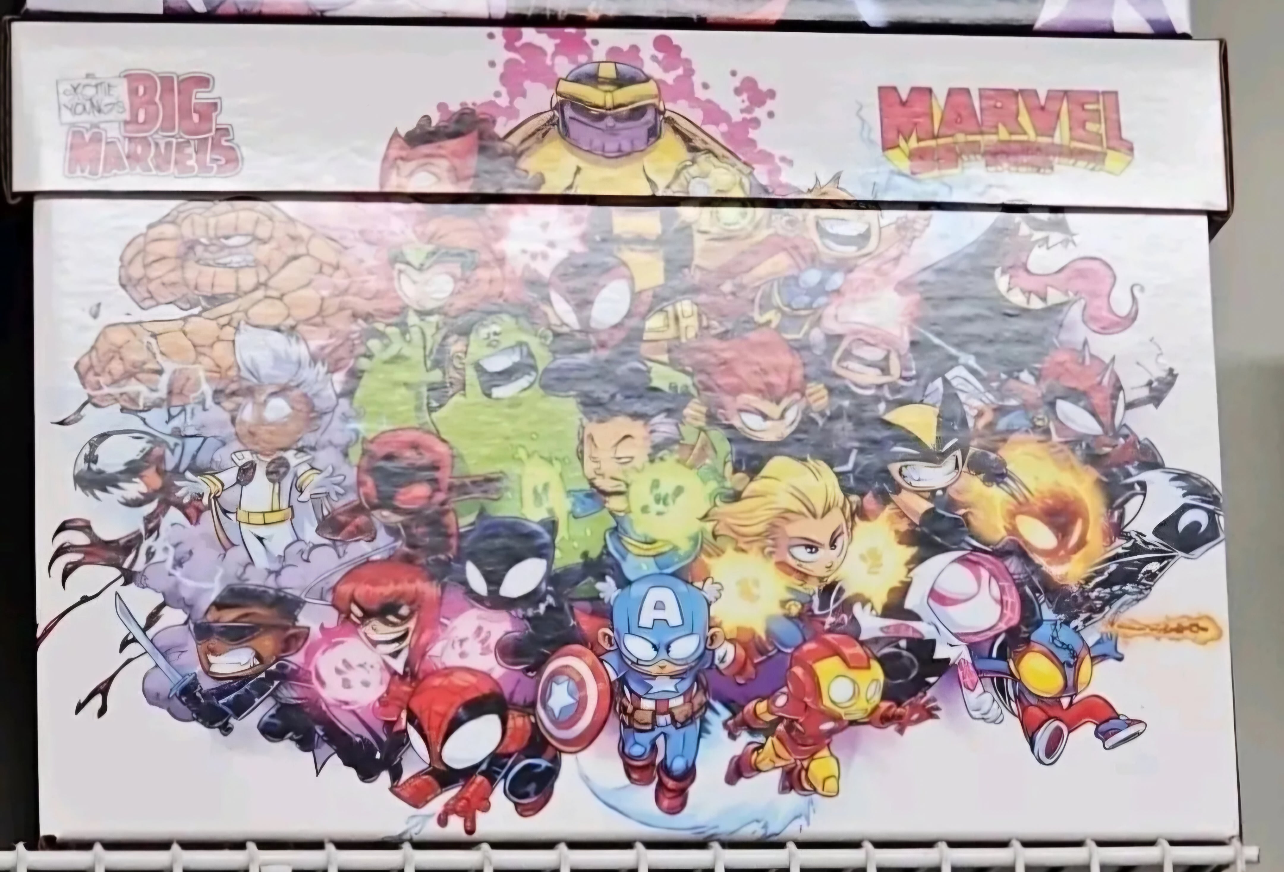 Marvel 85th Anniversary Graphic Comic Short Box Storage with