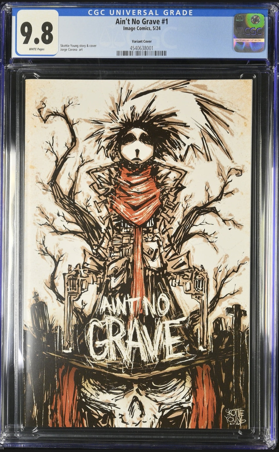 CGC 9.8 Aint No Grave #1 Skottie Young Exclusive Variant LTD to 2,000