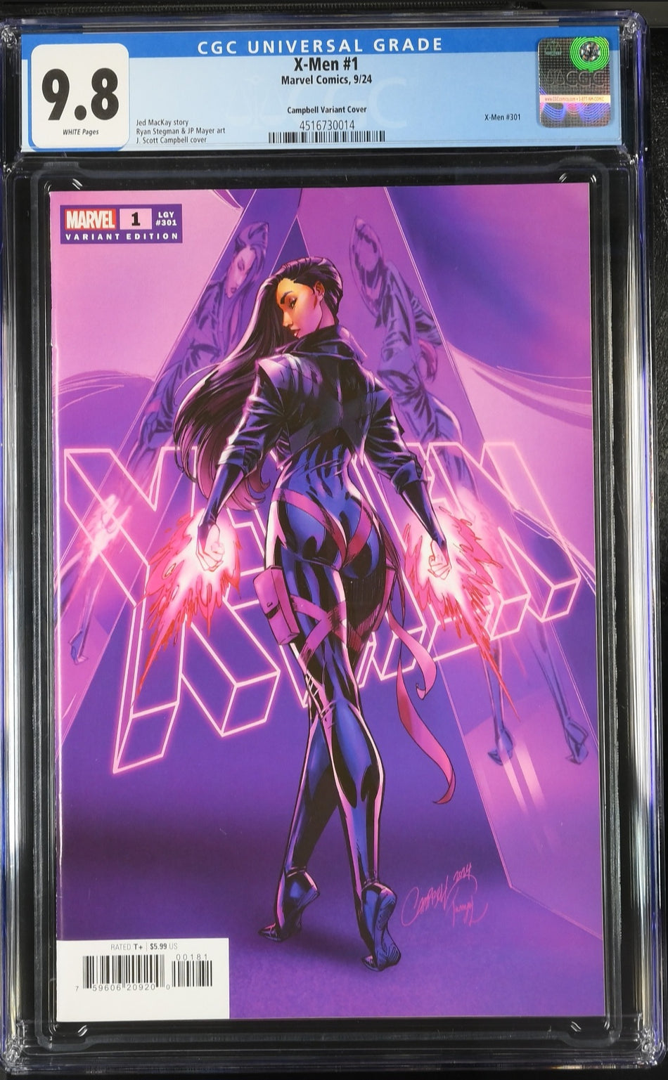 CGC 9.8 X-Men #1 J. Scott Campbell Psylocke Variant
