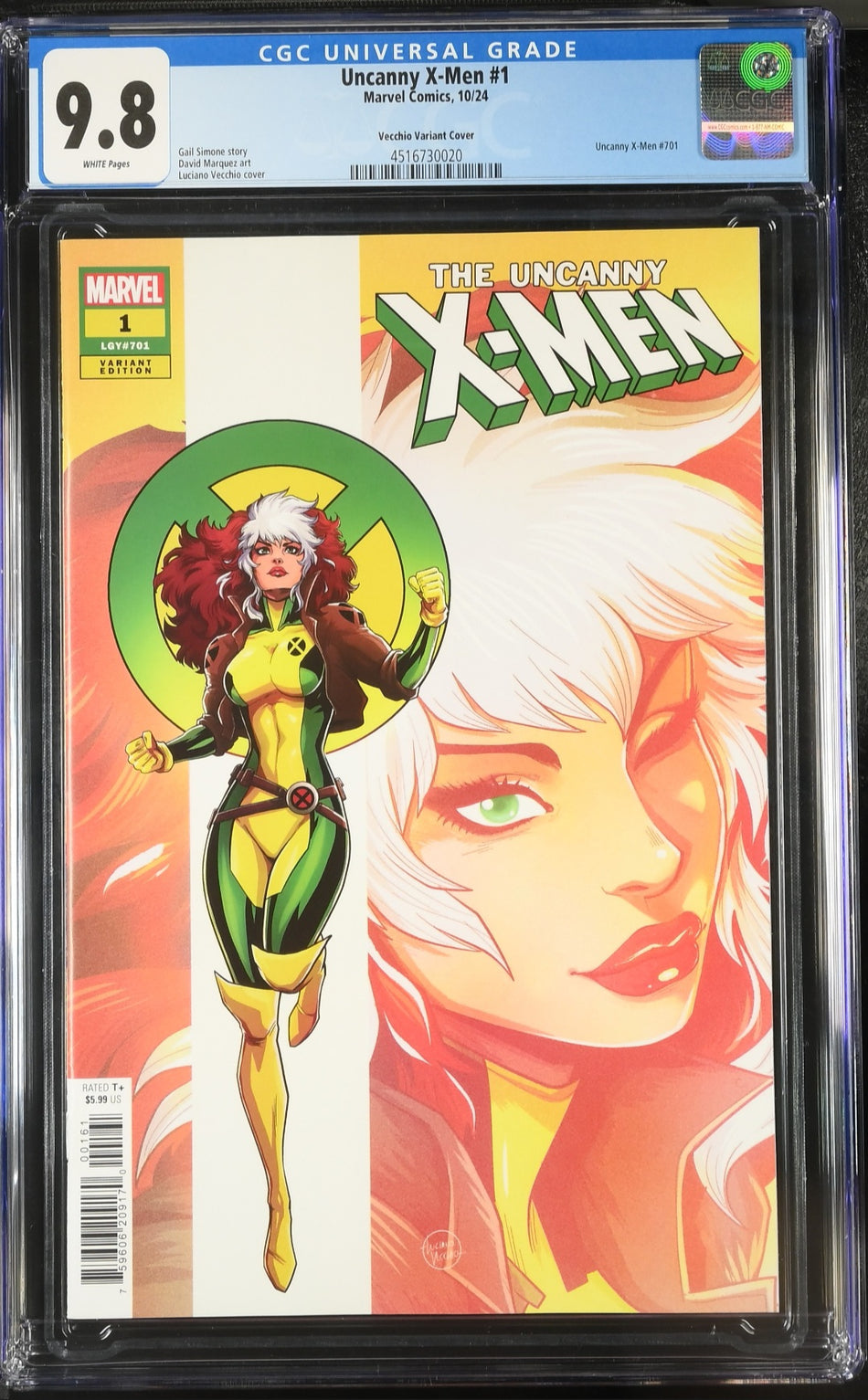 CGC 9.8 Uncanny X-Men #1 Luciano Vecchio Rogue Variant