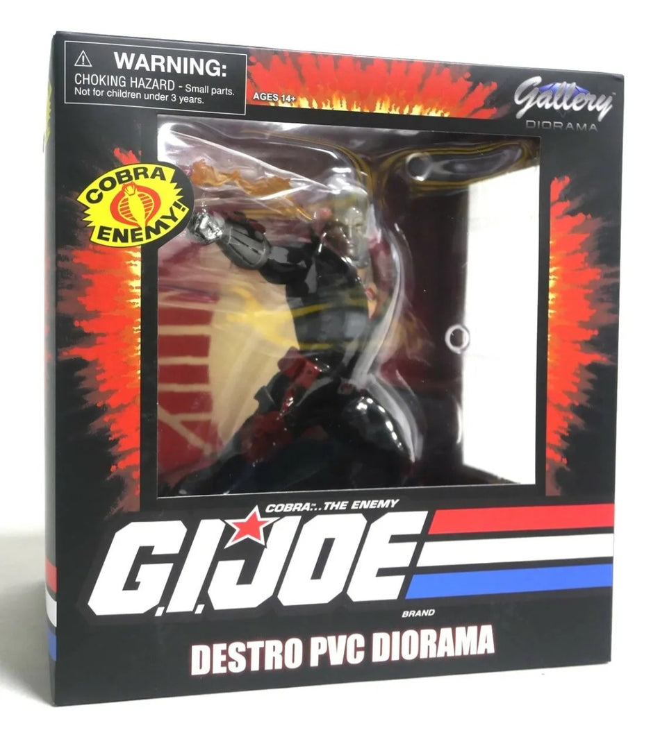 Gallery GI Joe DESTRO PVC DIORAMA 10" Hasbro Diamond Select