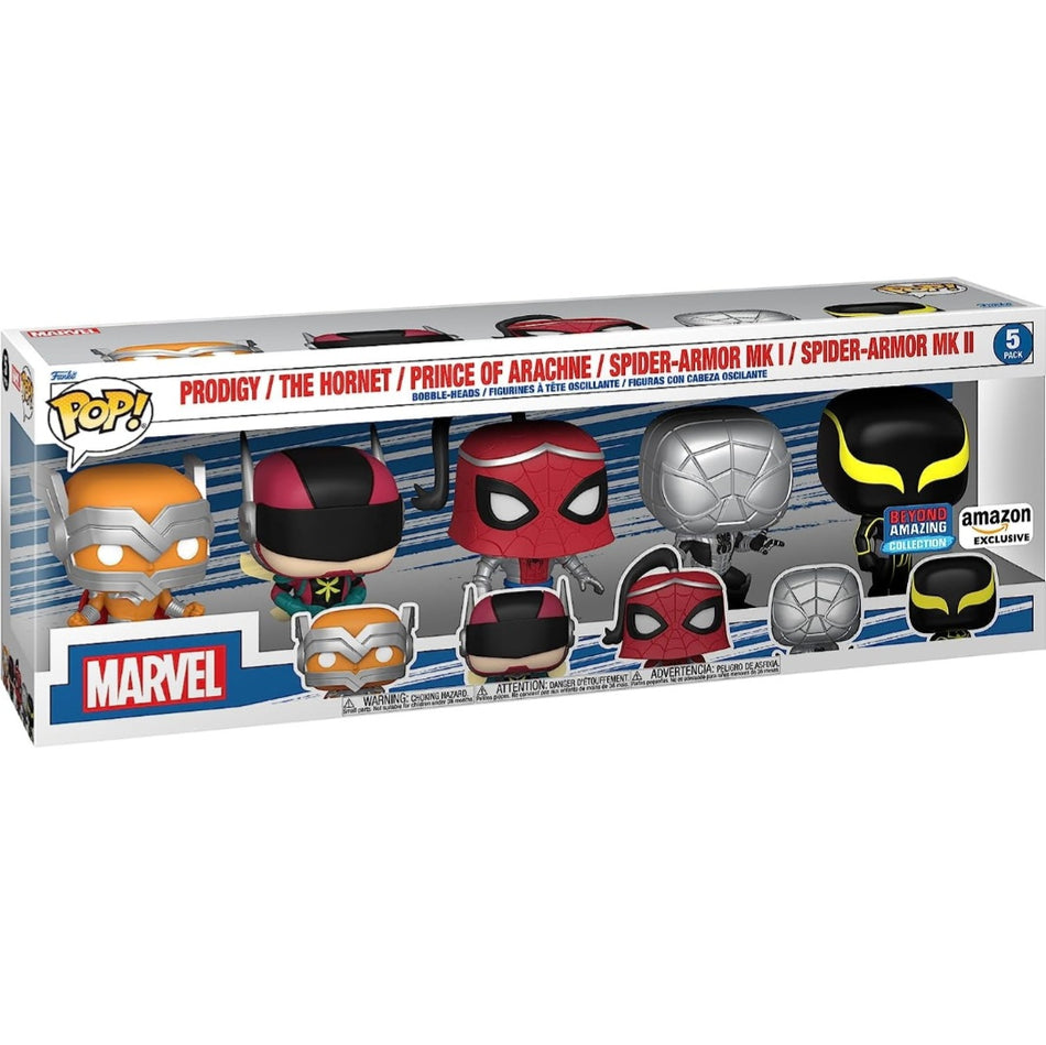 Funko Pop! Spider-Man Beyond Amazing 5 Pack Amazon Exclusive