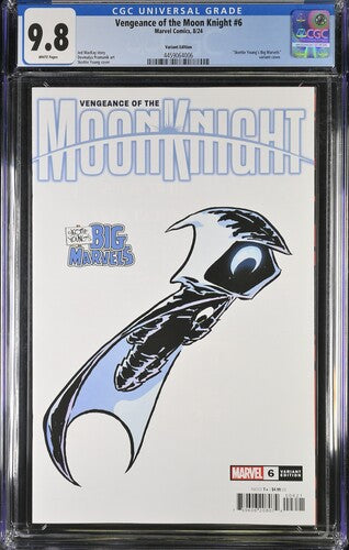 CGC 9.8 Vengeance Of The Moon Knight #6 Skottie Young's Big Marvel Variant