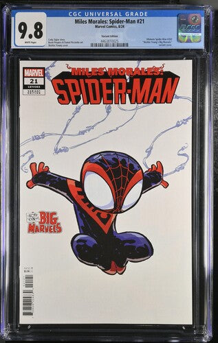 CGC 9.8 Miles Morales: Spider-Man #21 Skottie Young's Big Marvel Variant