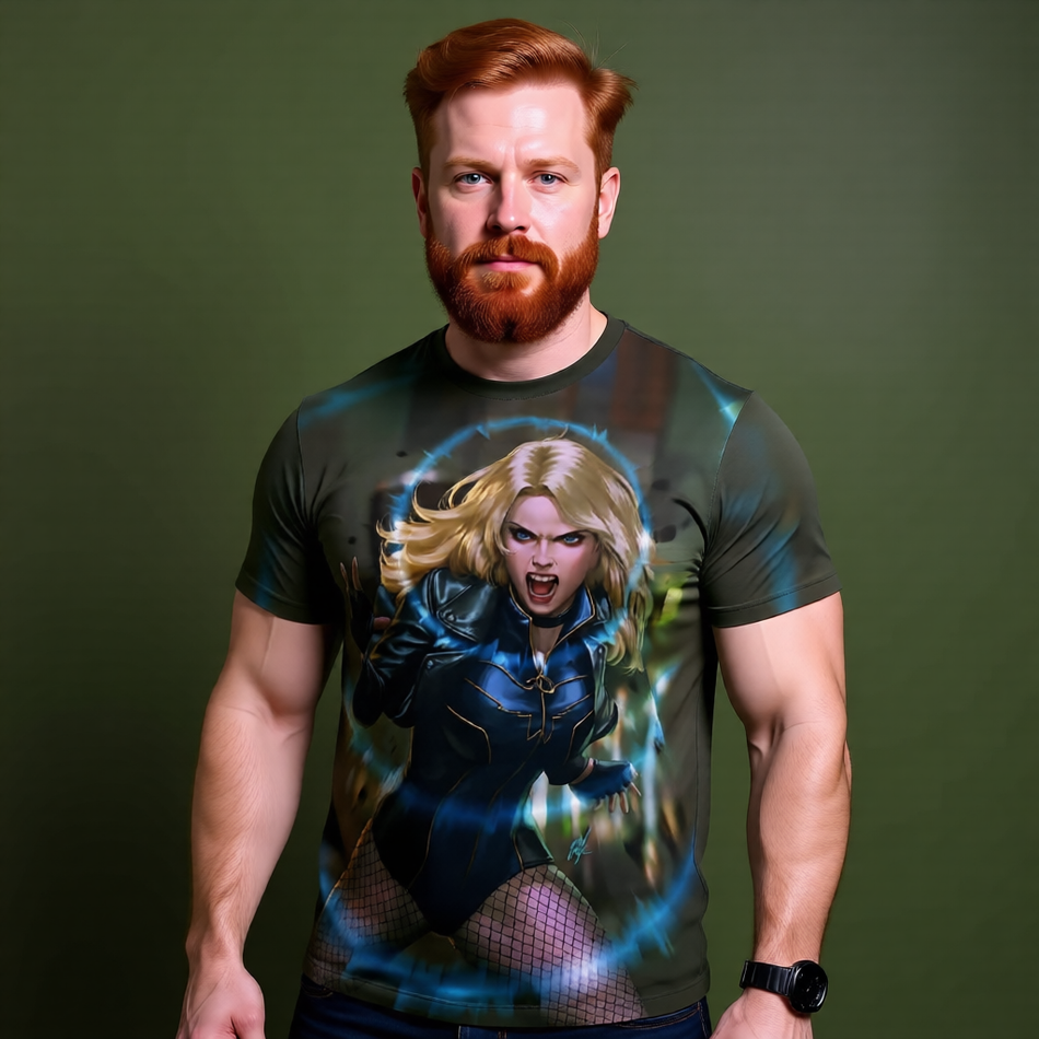 BLACK CANARY SONIC CRY ALL OVER PRINT SHIRT AND TANK TOP
