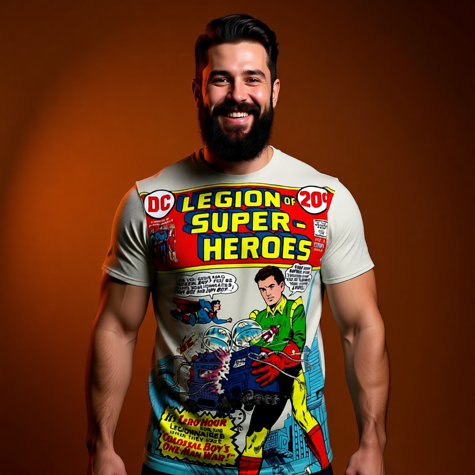 LEGION OF SUPERHEROES 2 V1 ALL OVER PRINT SHIRT AND TANK TOP