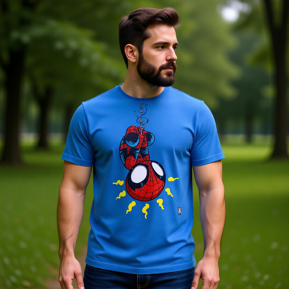 YOUNG SPIDERMAN  PIN UP ALL OVER PRINT SHIRT AND TANK TOP - SKOTTIE YOUNG ART