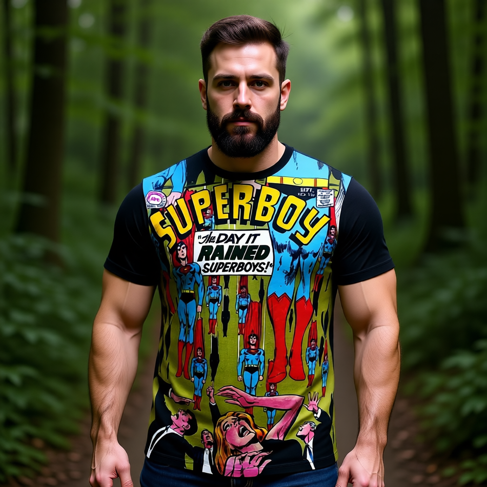 SUPERBOY 159 PIN UP ALL OVER PRINT SHIRT AND TANK TOP
