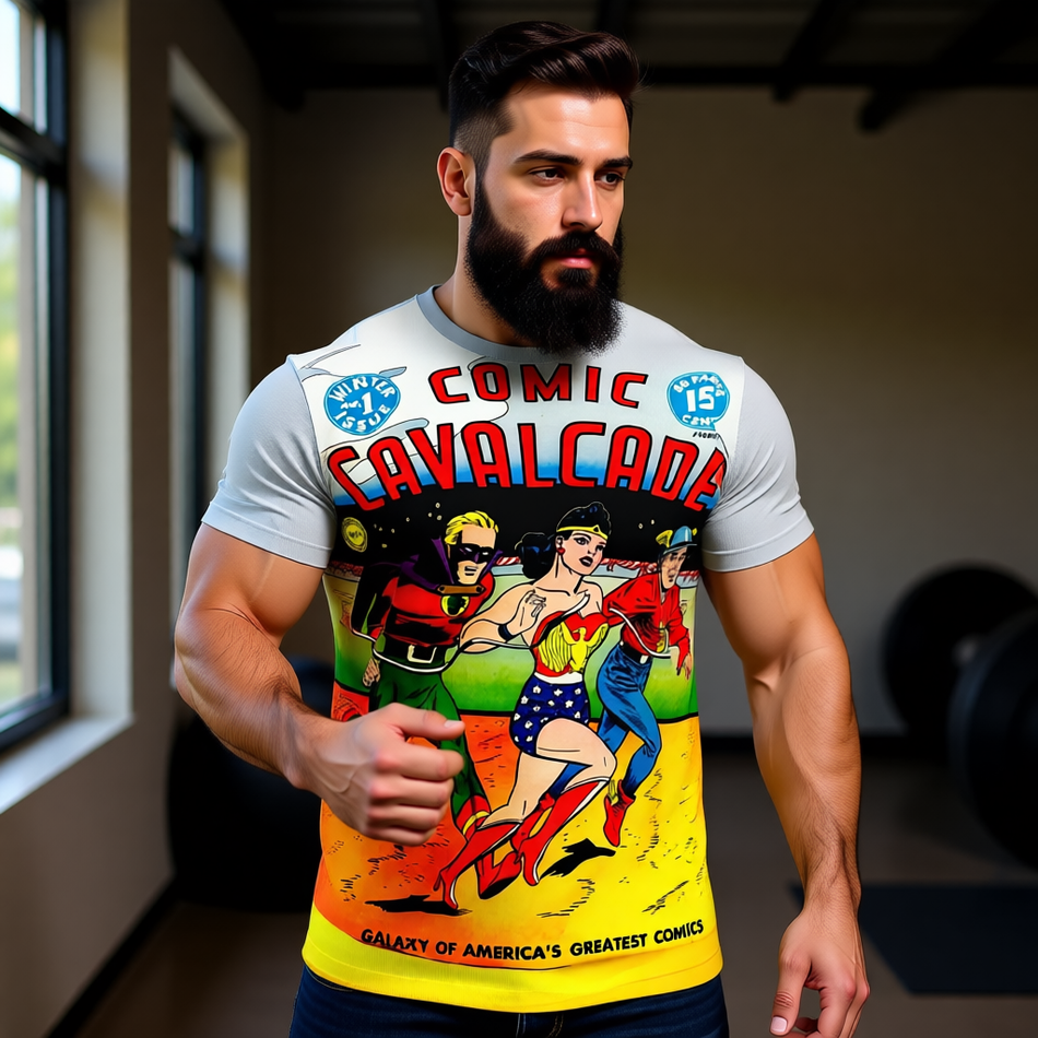 COMICS CAVALCADE All Over Print Shirt & Tank Top