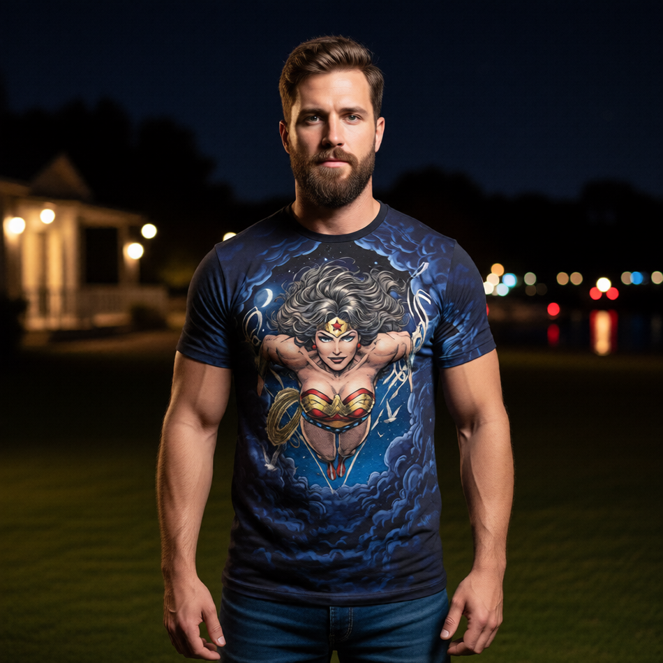 WONDER WOMAN RUSH All Over Print Shirt & Tank Top ORIGINAL ART