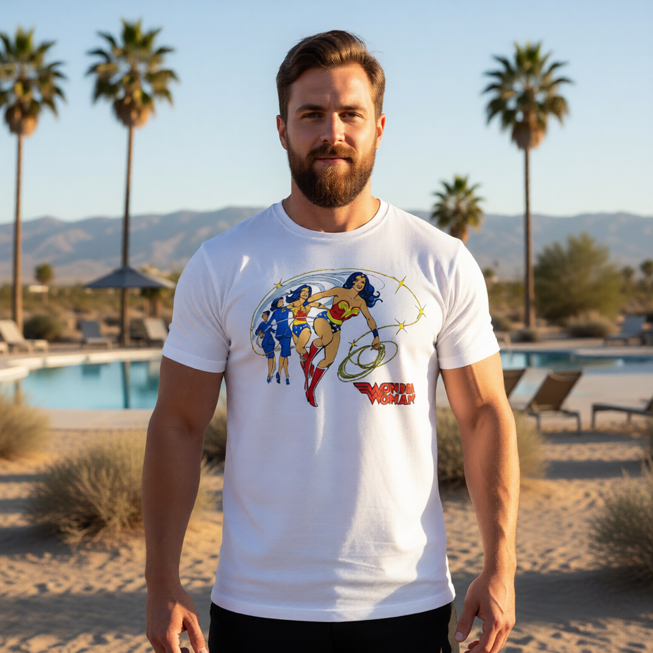 WONDER WOMAN SPIN All Over Print Shirt & Tank Top - JOSE LUIZ GARCIA LOPEZ ART