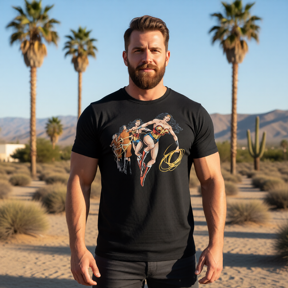 WONDER WOMAN SPIN All Over Print Shirt & Tank Top - PHIL JIMENEZ