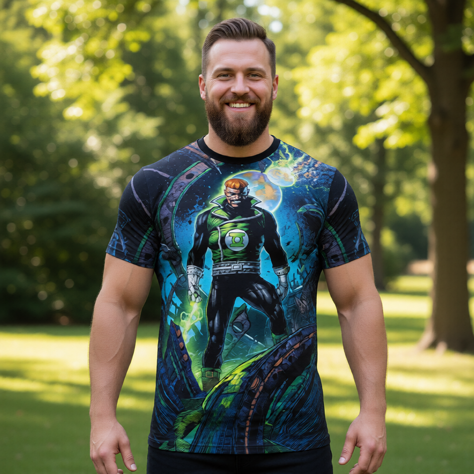 GUY THE GREEN LANTERN All Over Print Shirt & Tank Top - DAVID FINCH ART