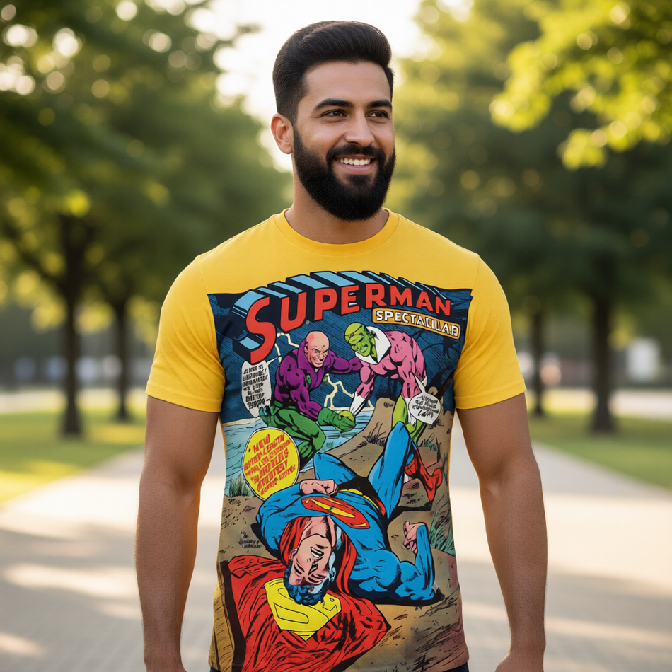 SUPERMAN SPECTACULAR All Over Print Shirt & Tank Top