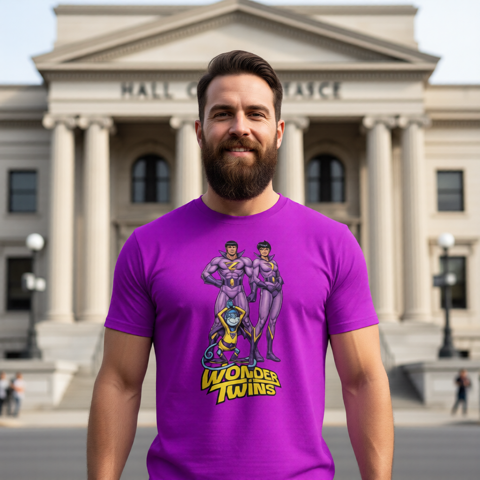 WONDER TWINS GO All Over Print Shirt & Tank Top - ORIGINAL ART BY EKA