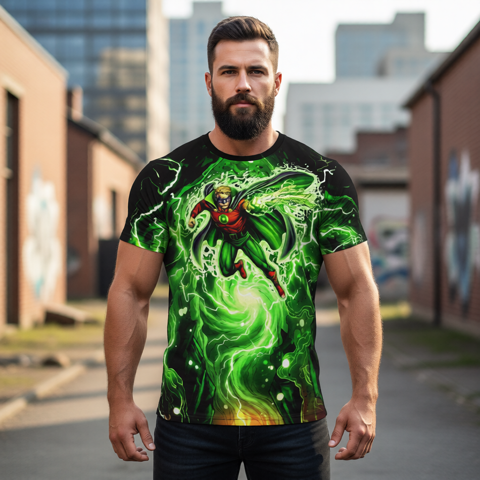 ALAN SCOTT GO -GREEN LANTERN #6 All Over Print Shirt & Tank Top - ORIGINAL ART BY EKA