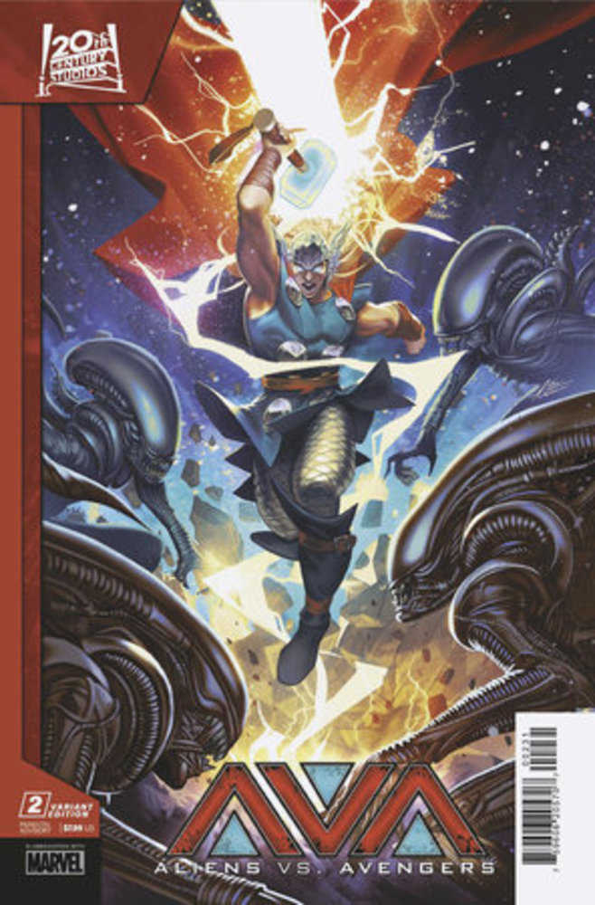 Stock Photo of Aliens vs. Avengers #2 Mateus Manhanini 1:25 Variant Marvel Comics Comics sold by Stronghold Collectibles of Acadiana Lafayette, LA