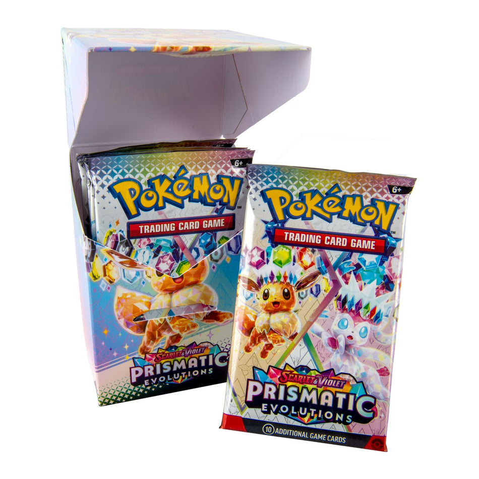 Pokemon Scarlet & Violet Prismatic Evolutions 6 Pack Booster Bundle Trading Card Game
