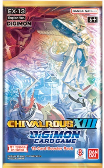 Digimon Card Game Chivalrous XIII Booster Pack - Official Bandai TCG