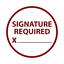 ADD Signature Required on Delivery to your Order