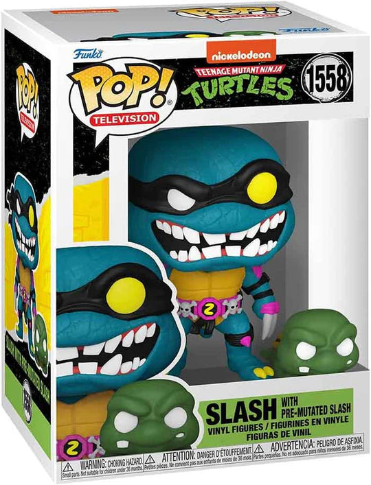 Funko Pop! TMNT Slash with Pre-Mutated Slash #1558 Signed/Remarqued RobB