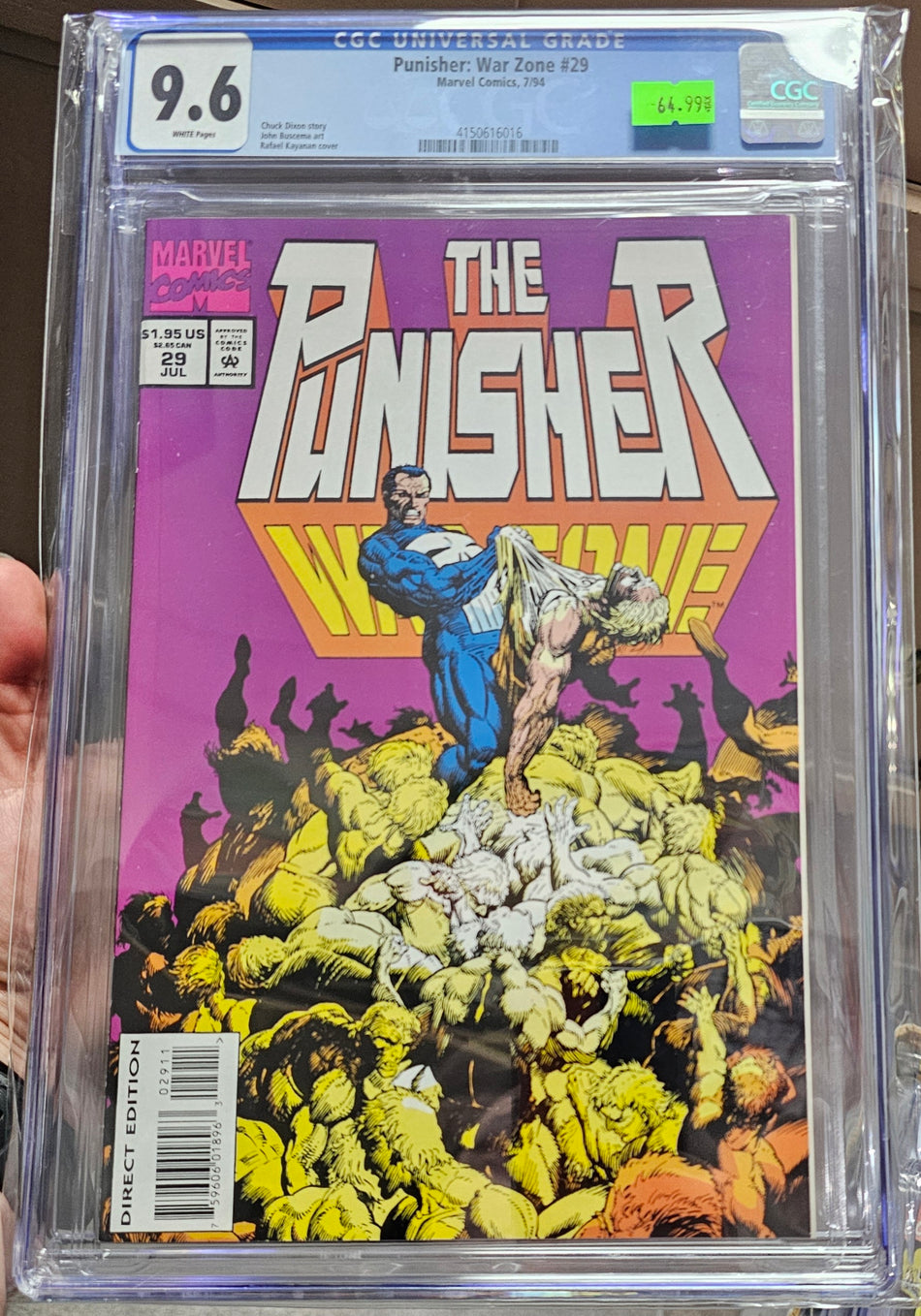 CGC 9.6 Punisher War Zone #29 1994