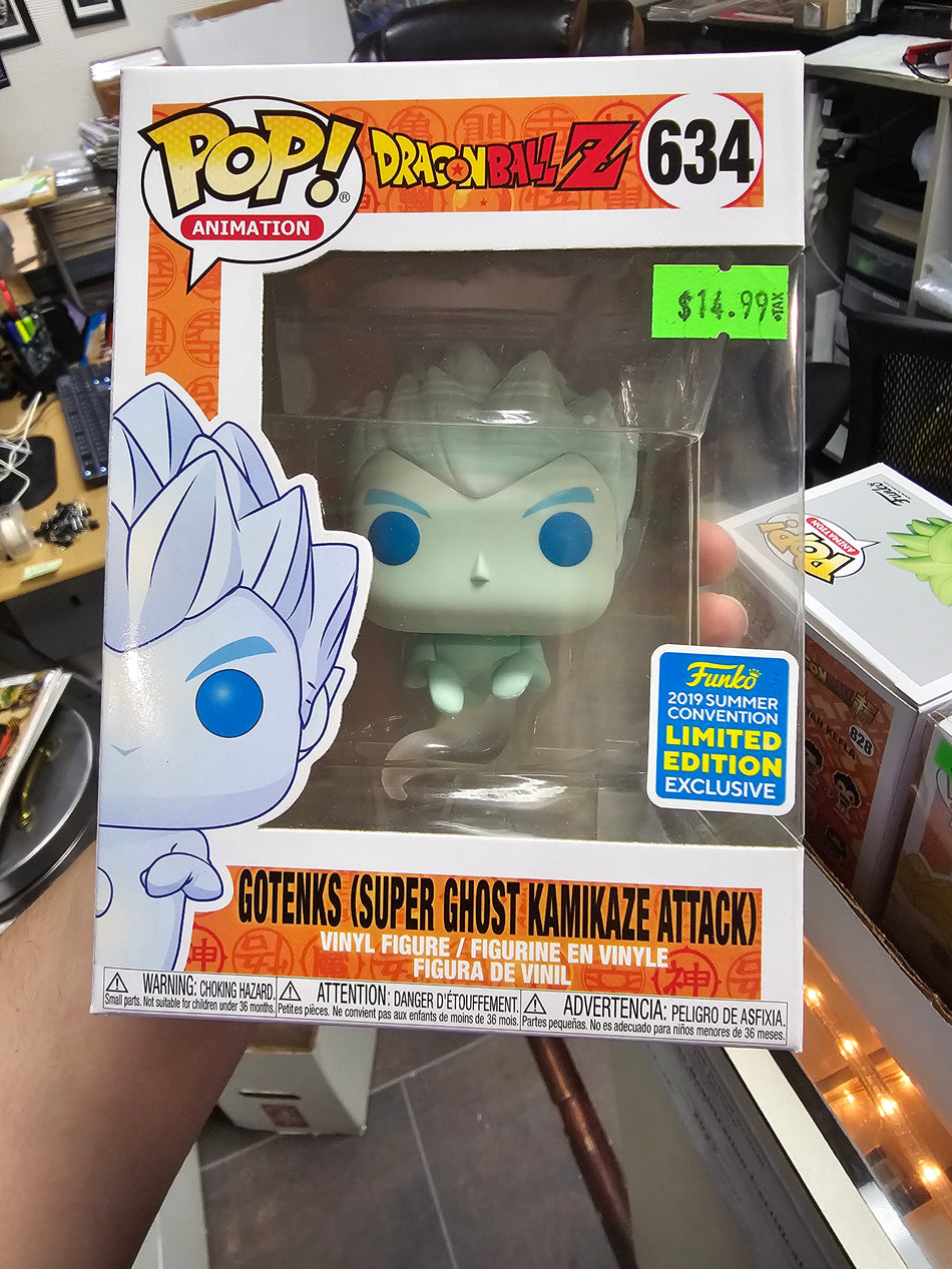 Funko Pop! Dragon Ball Z GOTENKS (SUPER GHOST KAMIKAZE ATTACK) #634 2019 Summer Con Exclusive