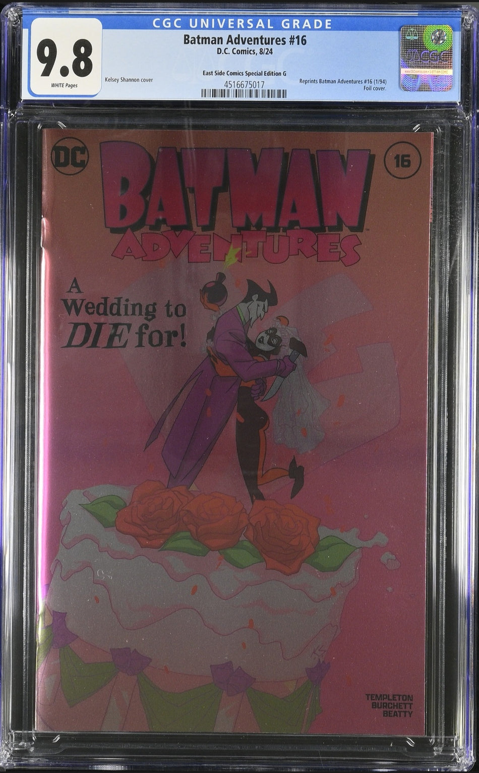 CGC 9.8 BATMAN ADVENTURES #16 CGC 9.8 NYCC 2024 EXCL FOIL VARIANT HARLEY QUINN LTD 600