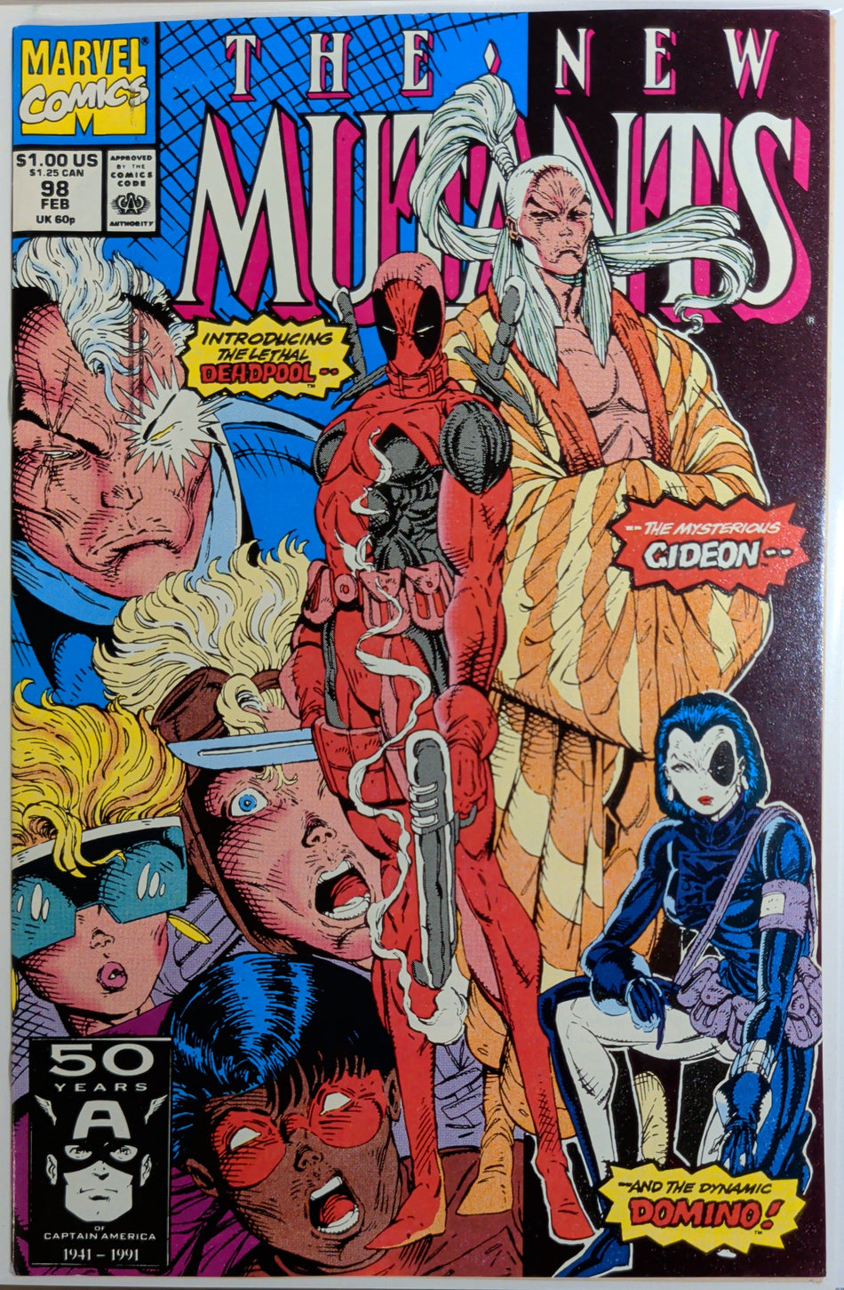 New Mutants #98 (1991) 1st appearance of Deadpool