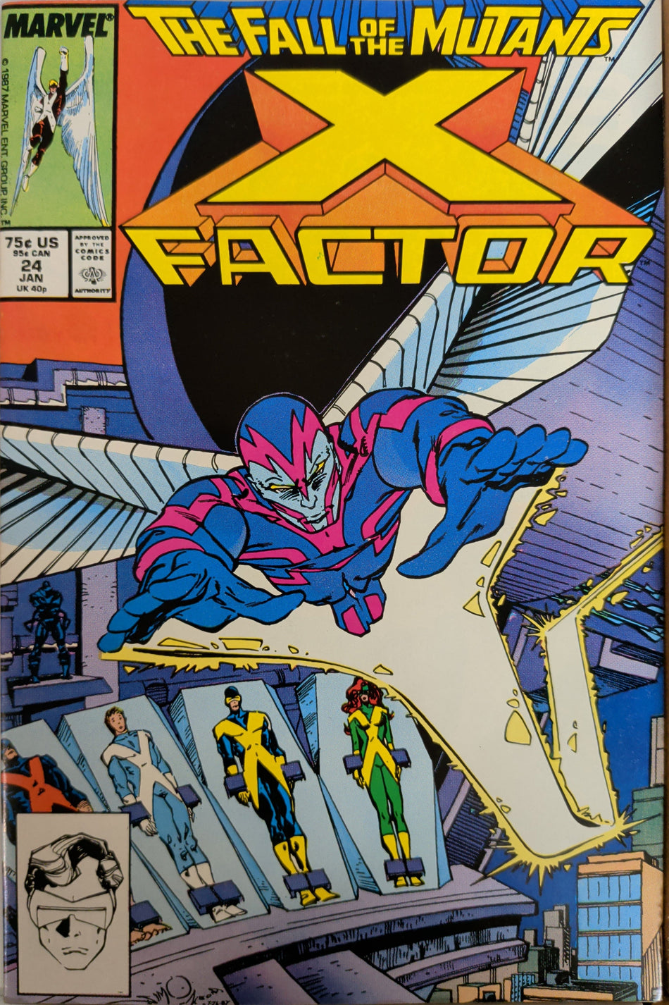 X-Factor #24 (1988) 1st cover, 2nd app Archangel