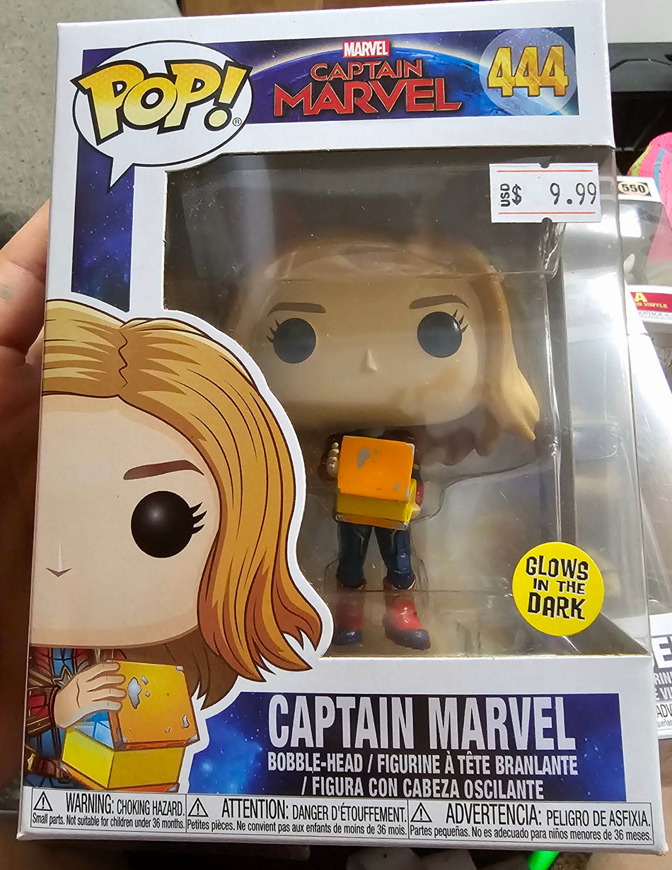Funko Pop Marvel Captain Marvel #444 GITD Vinyl Figure