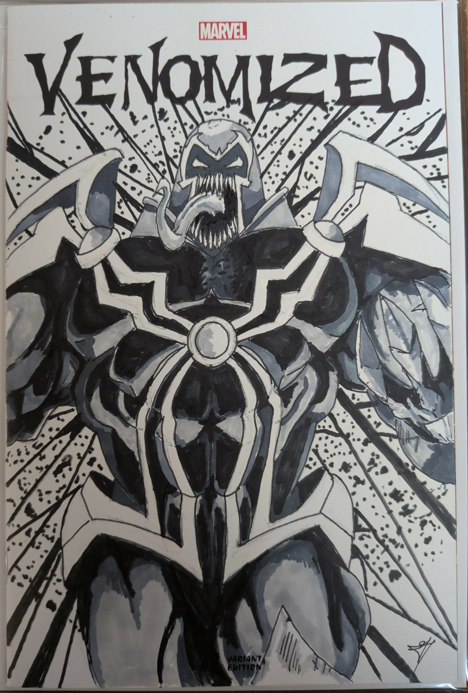 Venomized #1 (original art sketch Venomized Onslaught)