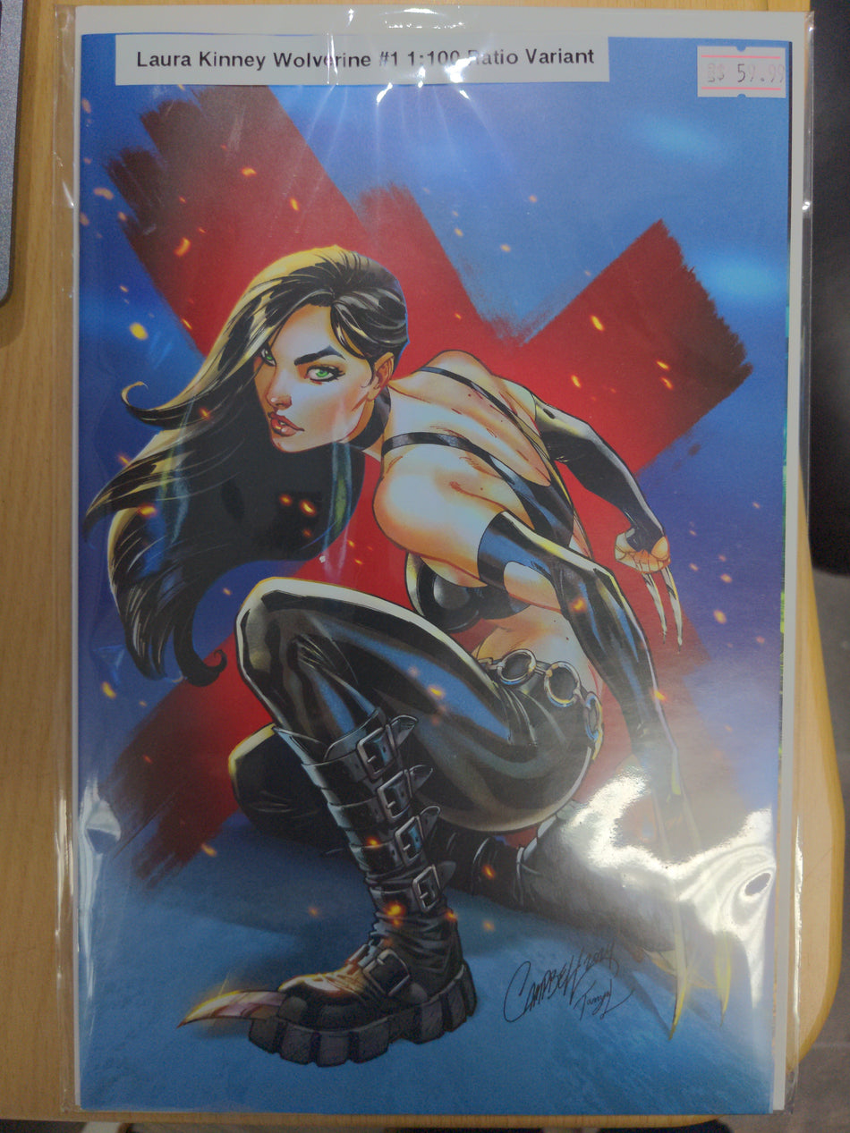 Laura Kinney Wolverine #1 1:100 J. Scott Campbell Virgin Variant