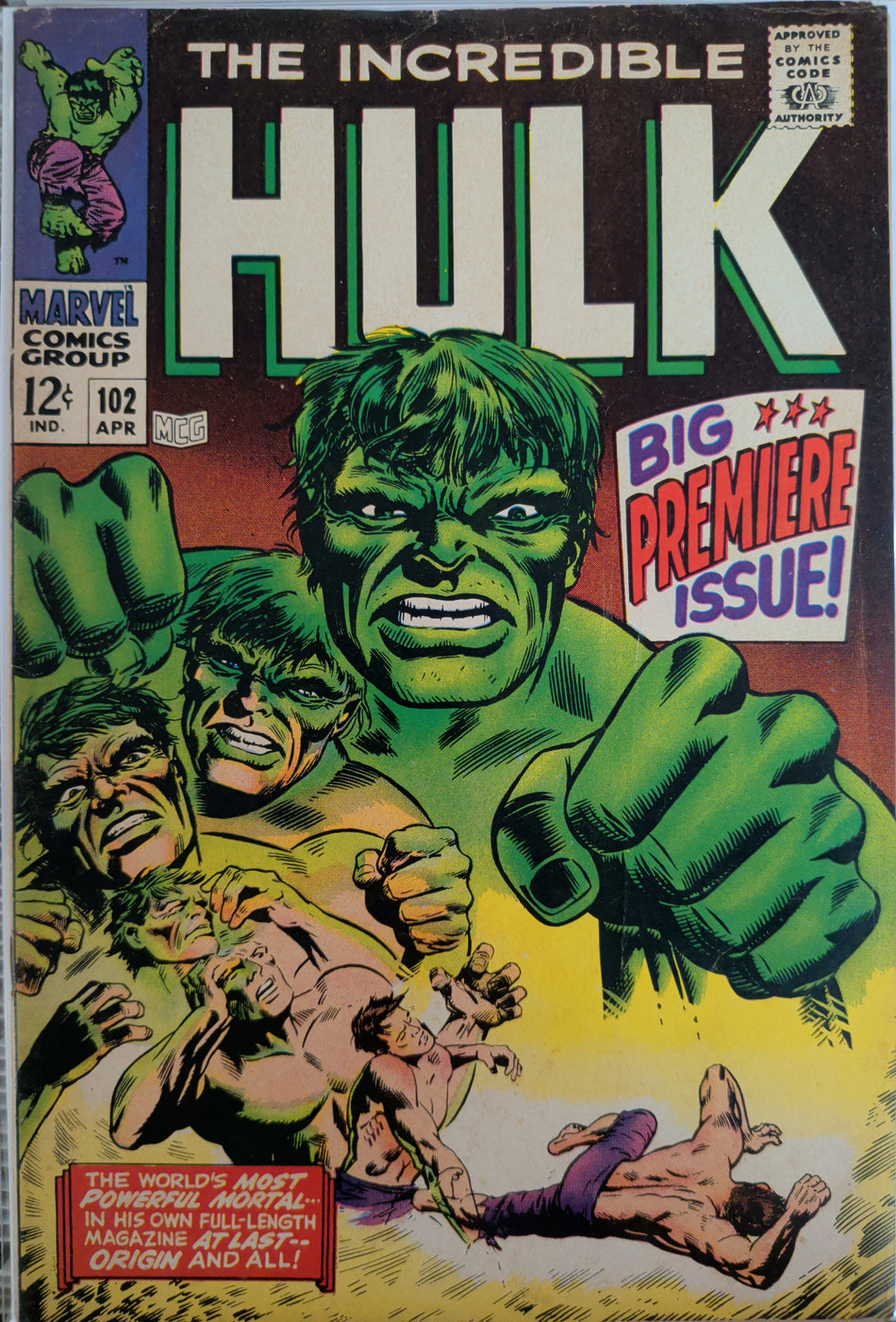 Incredible Hulk #102 (1968) Premiere Issue