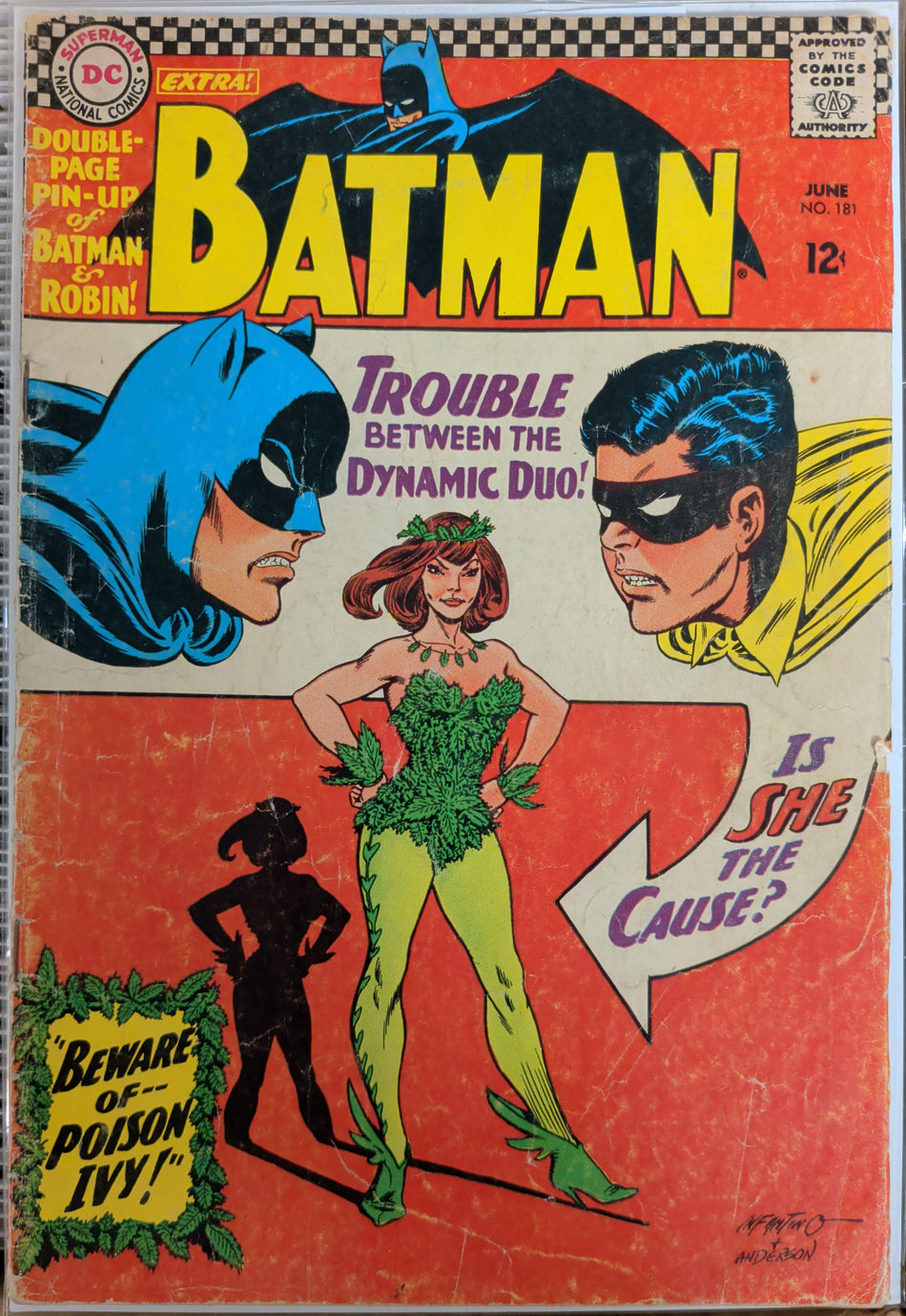 Batman #181 (no pin-up) 1st Poison Ivy GD