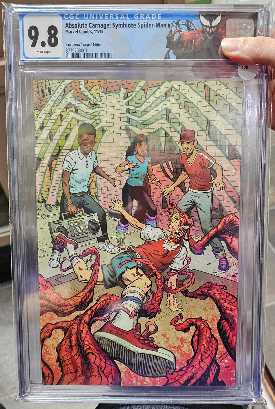 CGC 9.8 Absolute Carnage Symbiote Spider-Man 1:100 Mike Hawthorne Ratio Variant