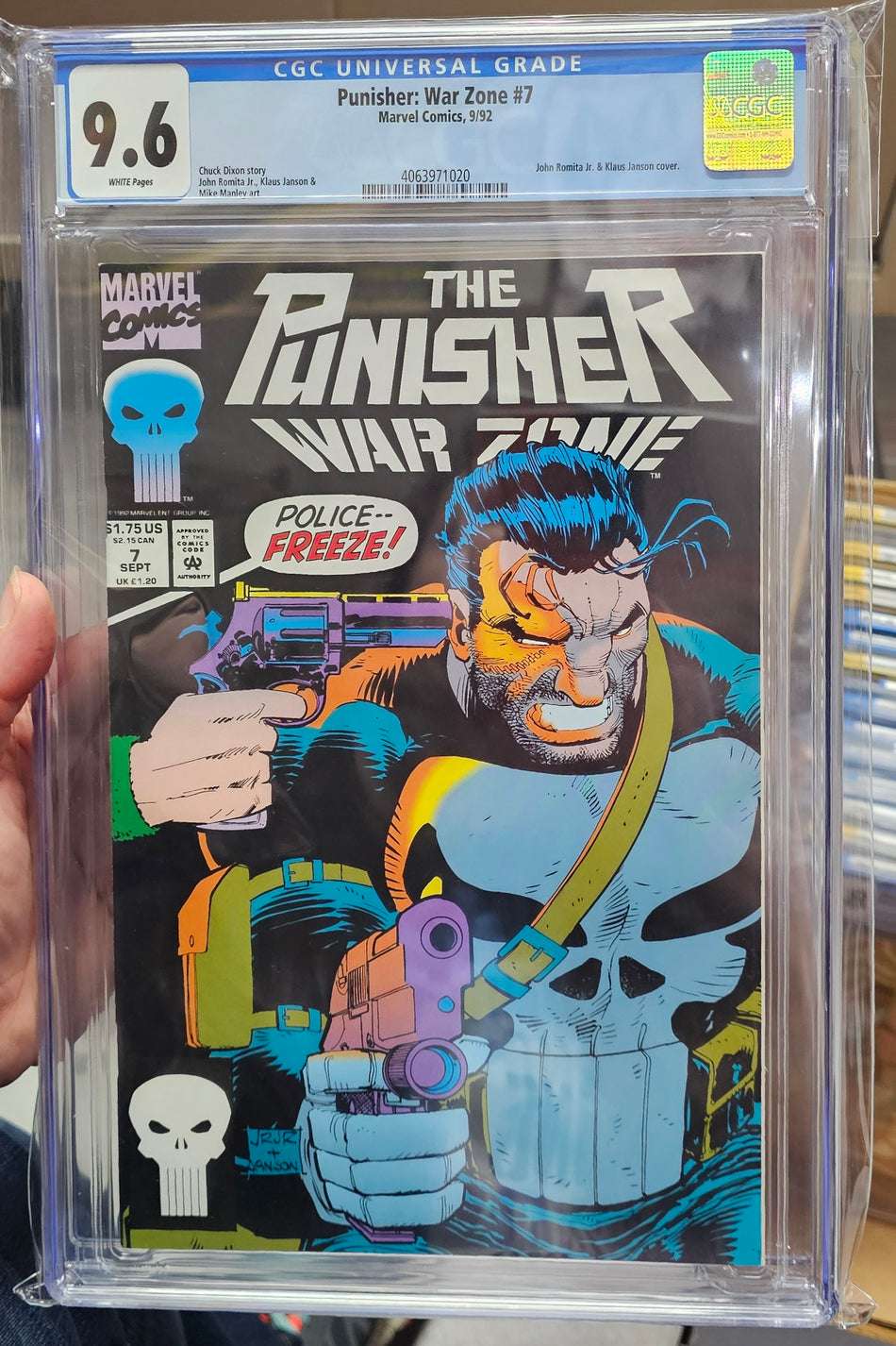 CGC 9.6 Punisher War Zone #7 1992