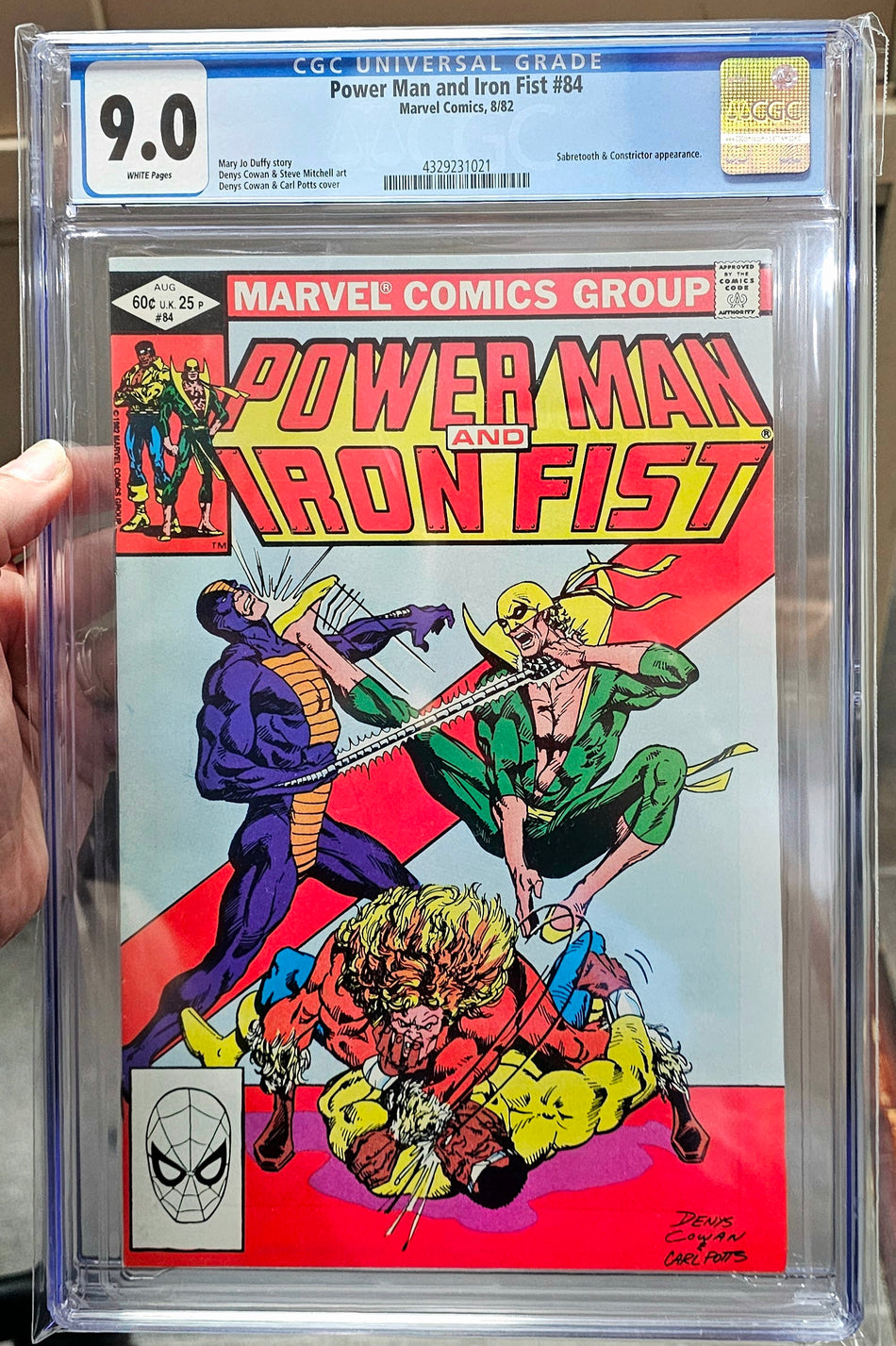 CGC 9.0 Power Man and Iron Fist #84
