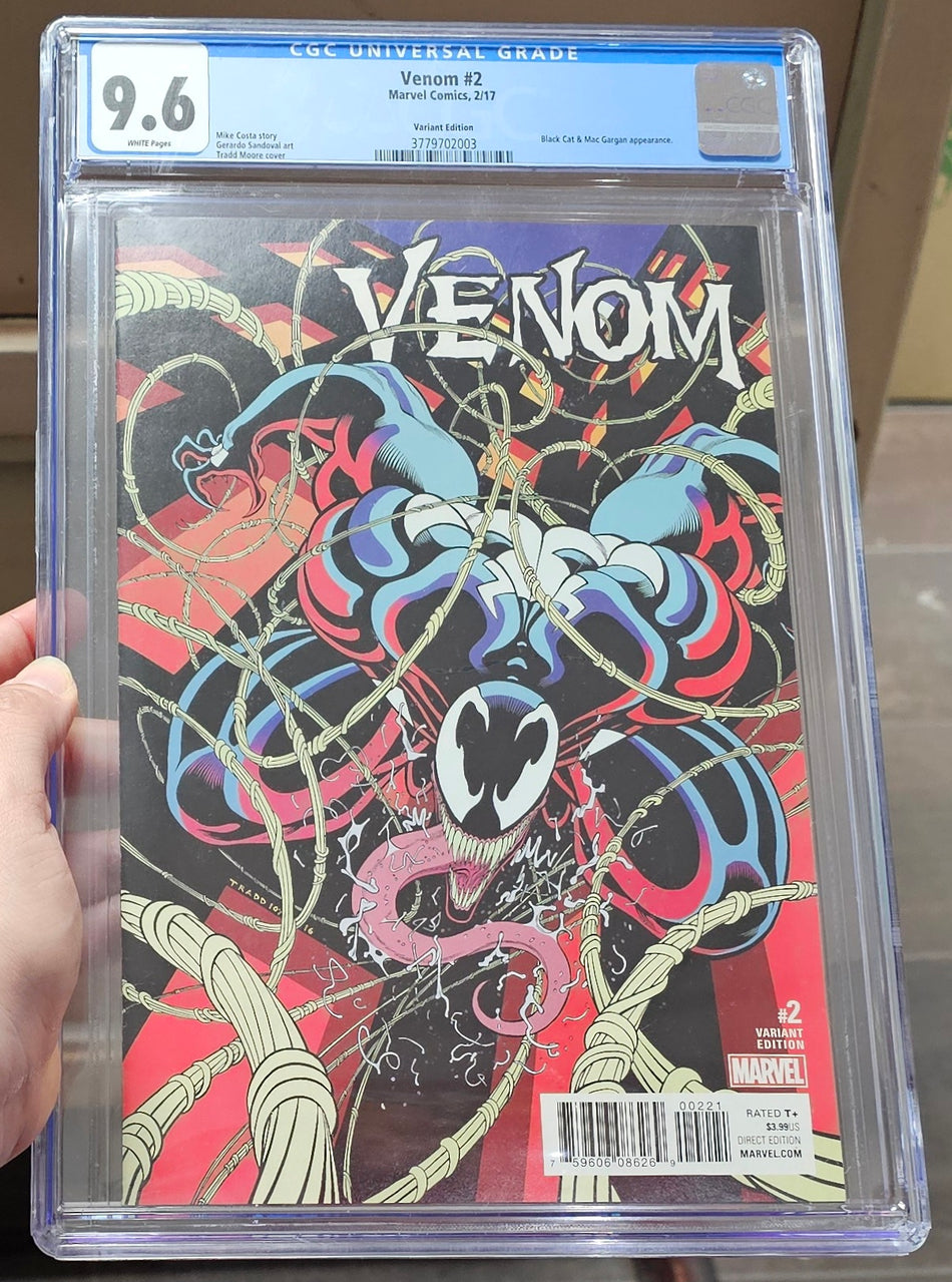 CGC 9.6 Venom #2 2017 Tradd Moore 1:25 Ratio Variant