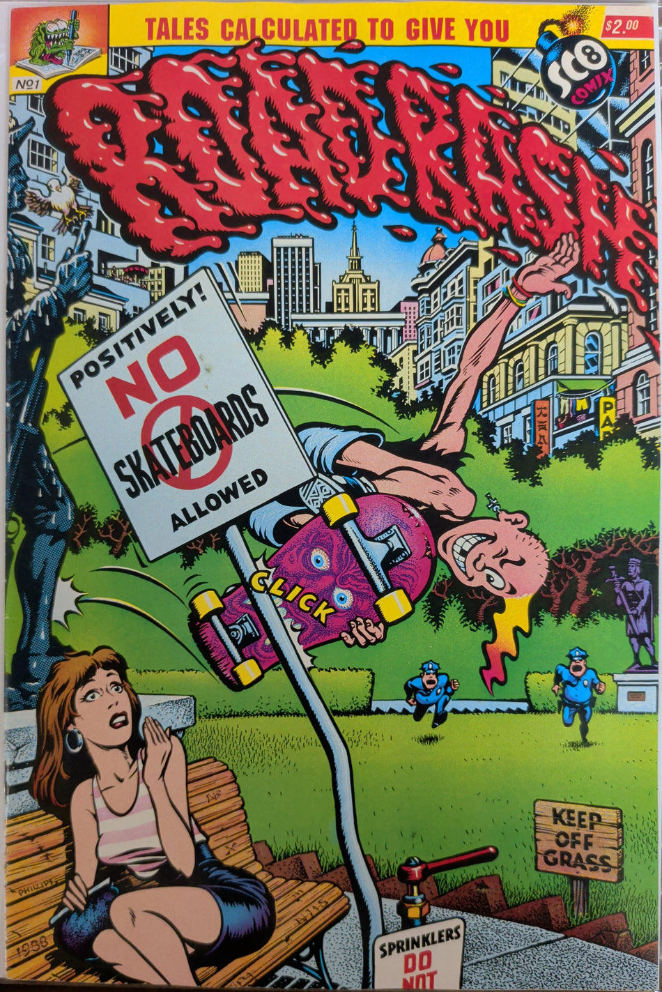 Road Rash #1 (Rare Santa Cruz Skateboards Underground Comix)