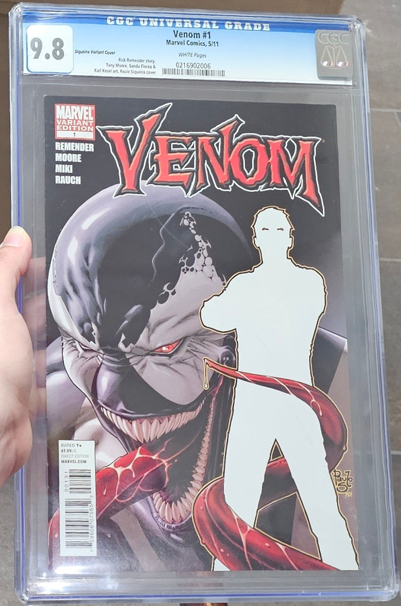CGC 9.8 Venom #1 2011 Siqueira 1:15 Ratio Variant