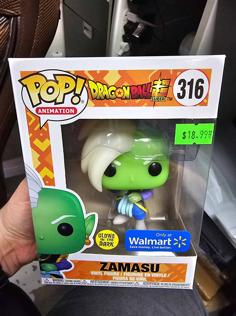 Funko Pop! Dragon Ball Z Zamasu #316 Walmart Glow in the Dark Exclusive