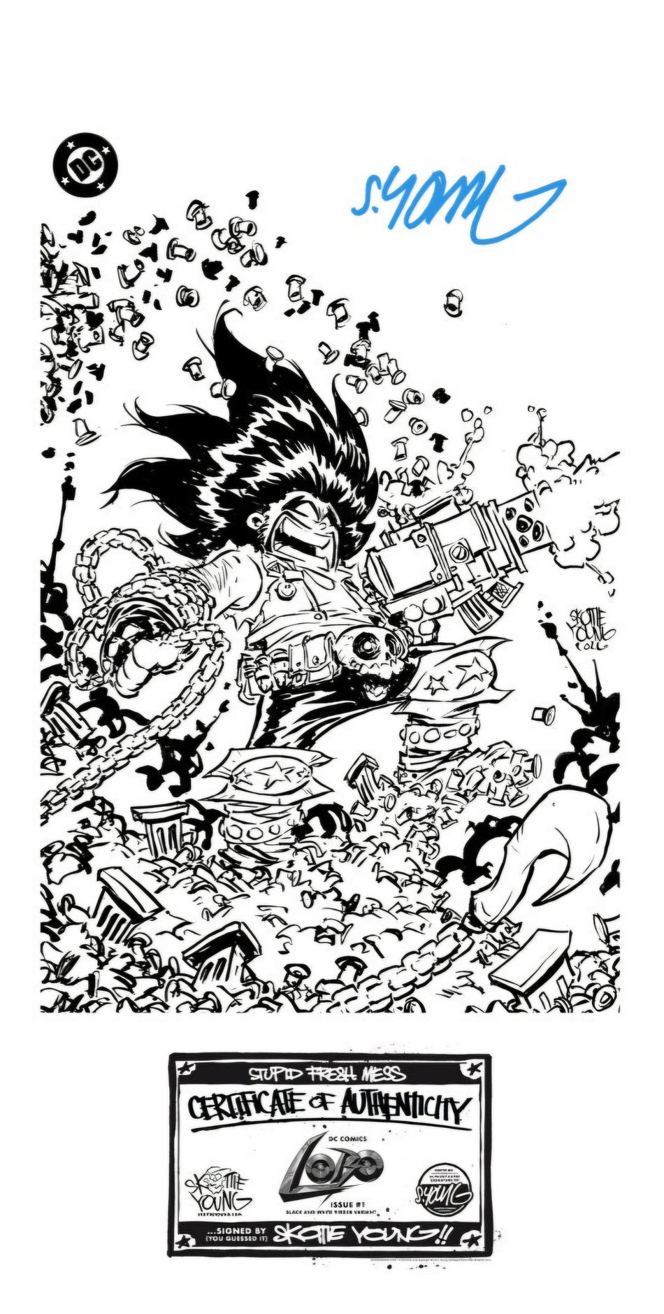 Lobo #1 Skottie Young Exclusive Variant Limited to 1,000 Copies Signed w/ COA