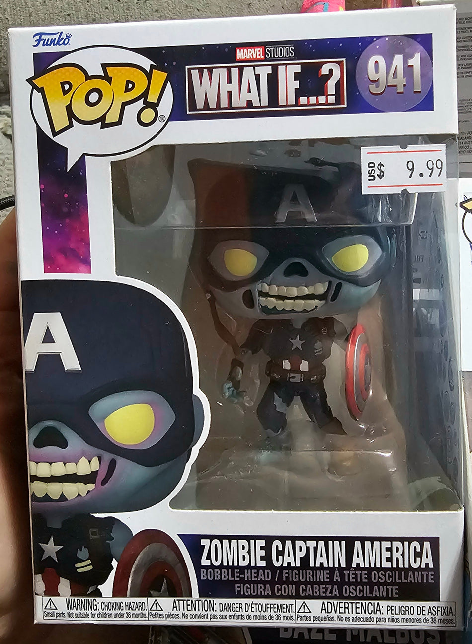 Funko Pop Zombie Captain America #941 Vinyl Figure